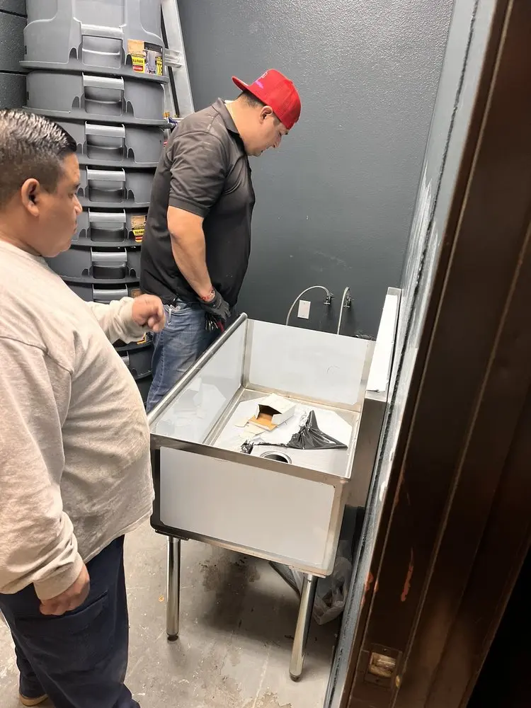 Commercial plumbing and sink installation in Rosedale