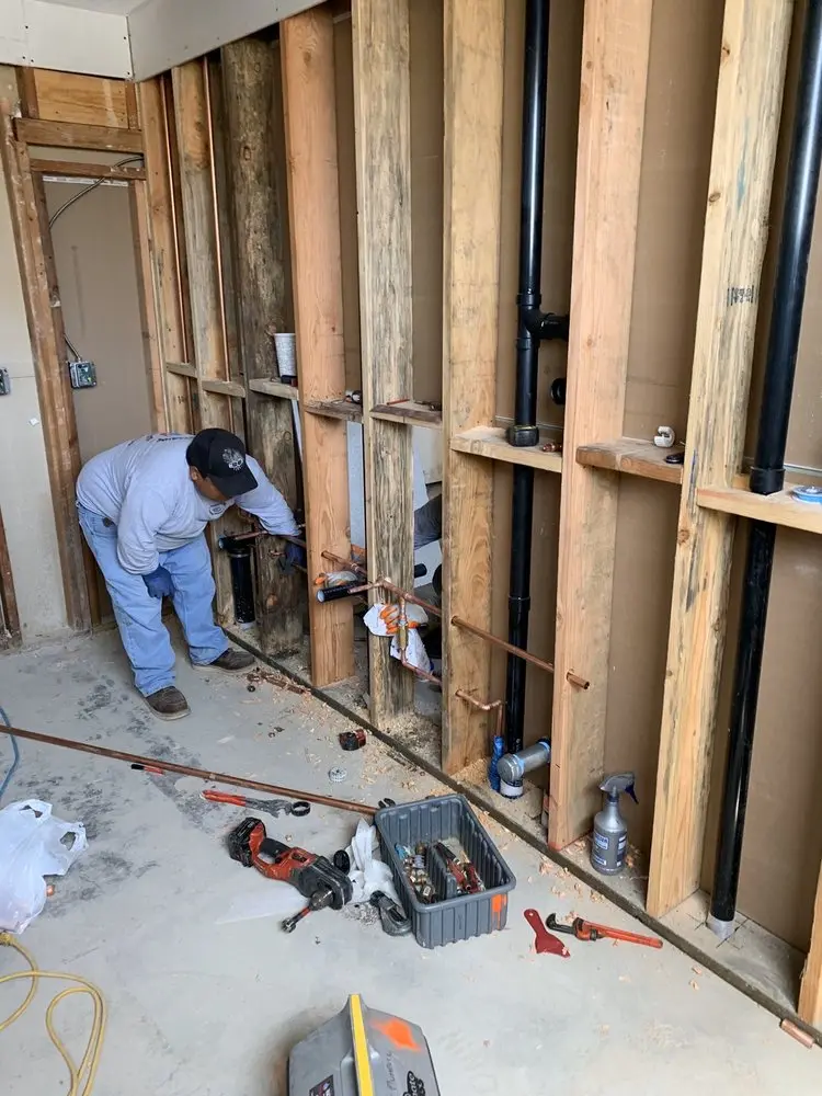 Commercial rough-in plumbing for Gas Line Repair in Rosedale